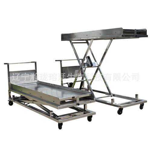 实验室辅助设备电动液压尸体升降车 尸体升降台 医院用运输推尸车